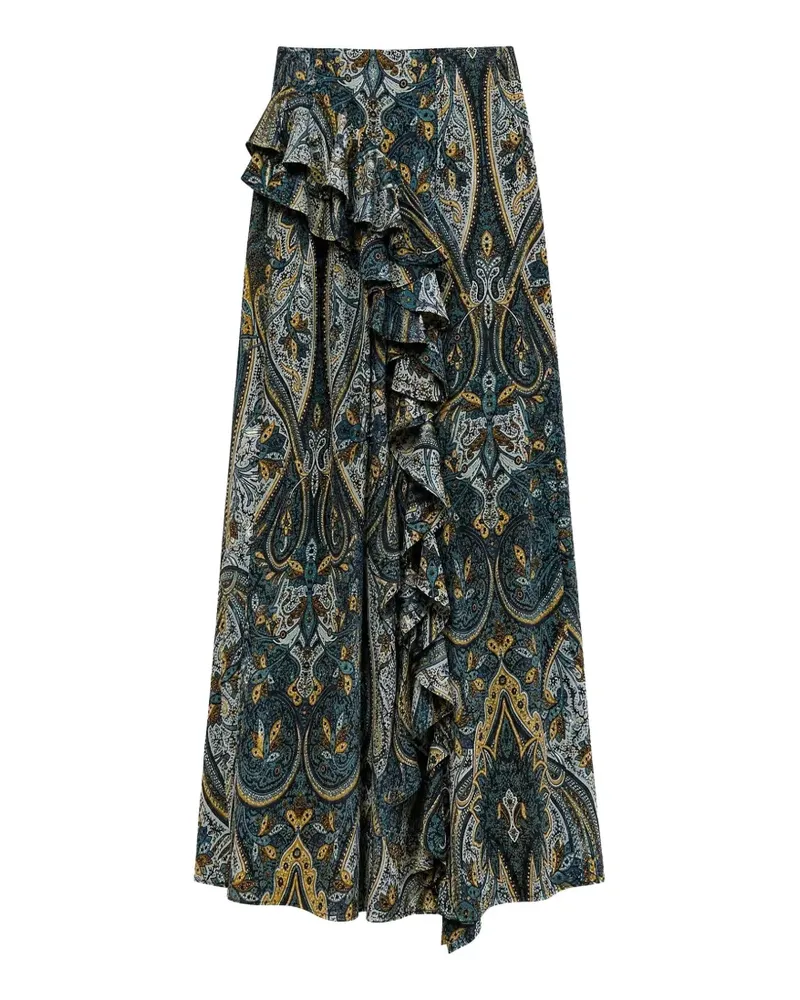 Ulla Johnson Minirock mit Paisley-Print - Blau Blau