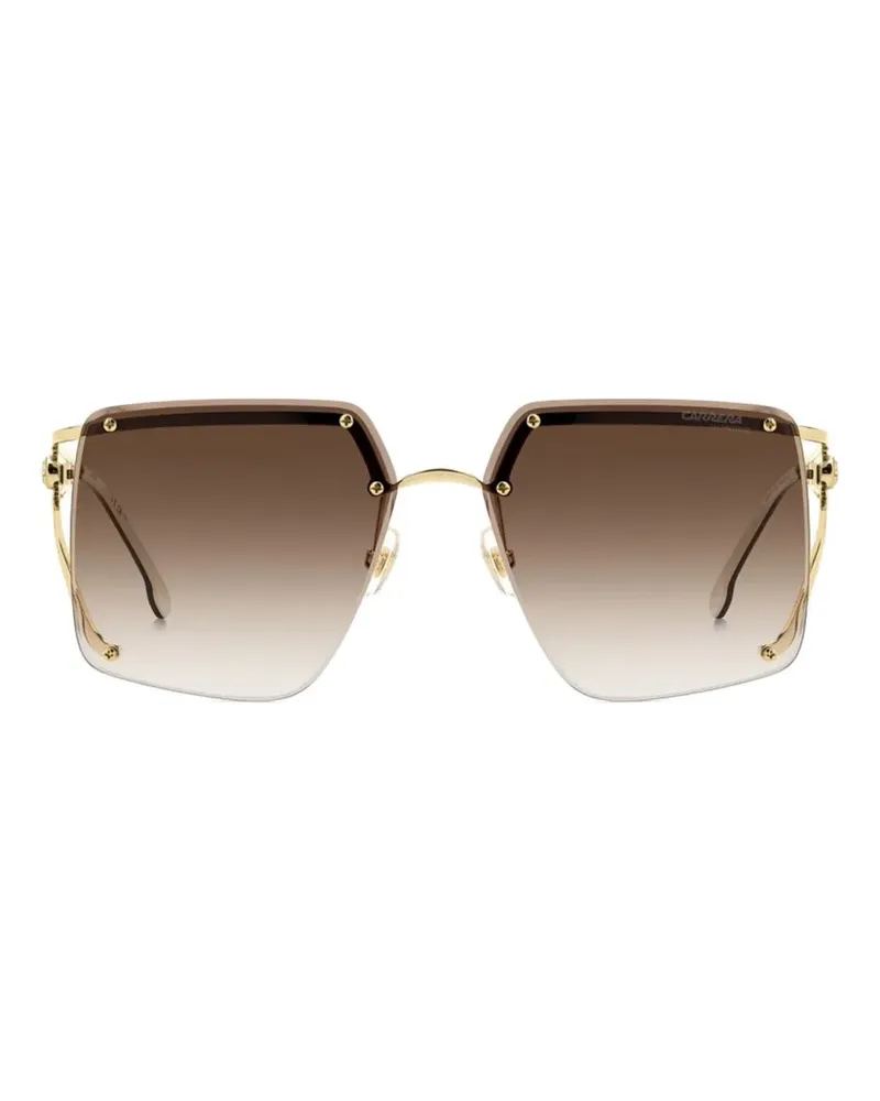 Carrera geometric-frame stud-embellished sunglasses - Braun Braun