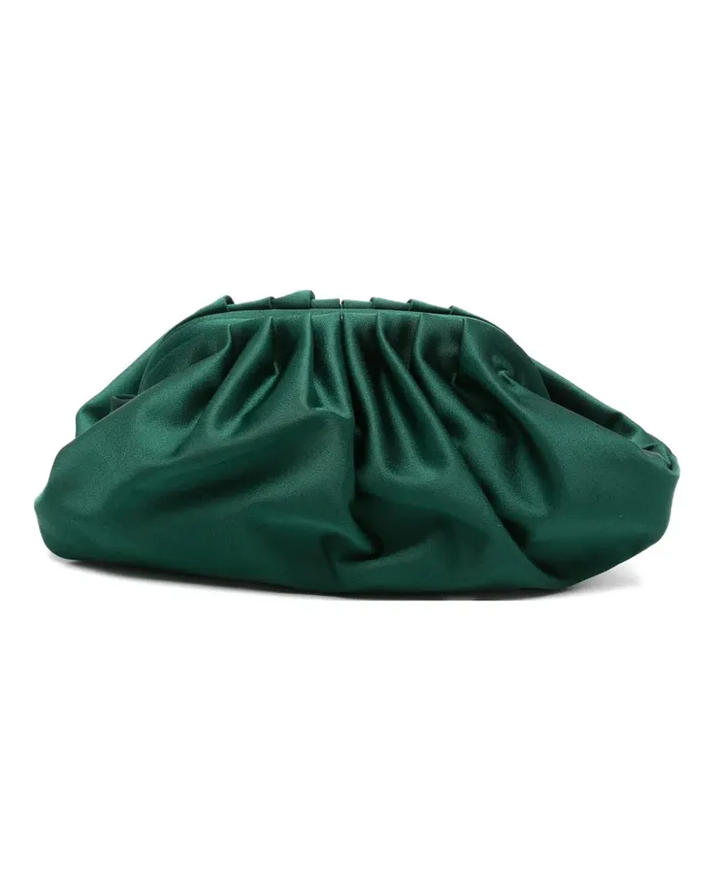 Antonelli Firenze ruched satin clutch bag - Grün Grün