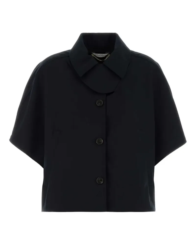 Max Mara Geknöpfte Paggio Jacke - Blau Blau