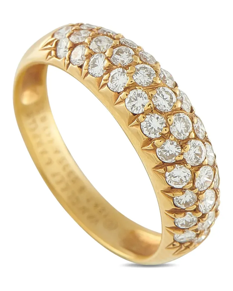 Van Cleef & Arpels 18K yellow gold single-band diamond ring Gold