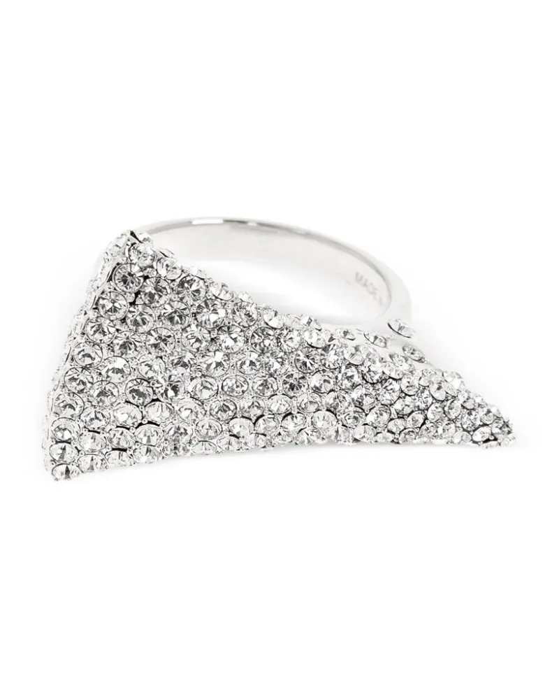 Alexander McQueen Jewelled Tiger Claw Ring - Silber Silber