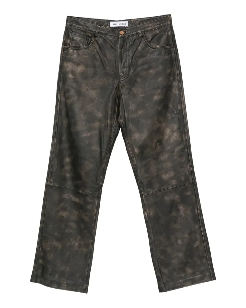 Won Hundred Genoa leather trousers - Schwarz Schwarz