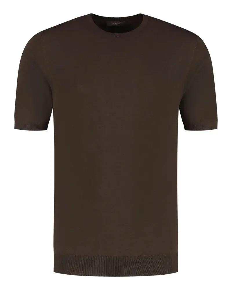 Slowear short-sleeved crew-neck sweater - Braun Braun