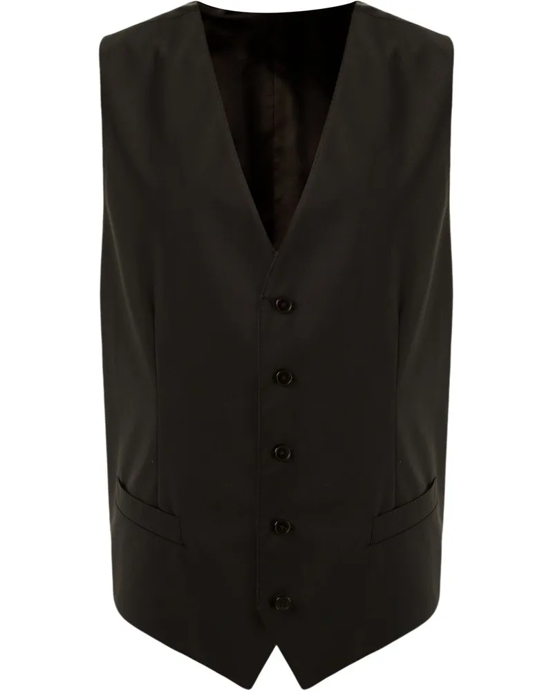 Dolce & Gabbana Geknöpfte Weste - Schwarz Schwarz
