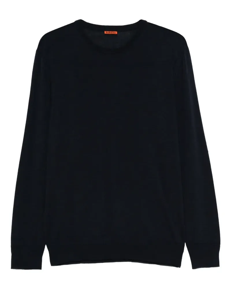 BARENA Pullover mit Rundhalsausschnitt - Blau Blau