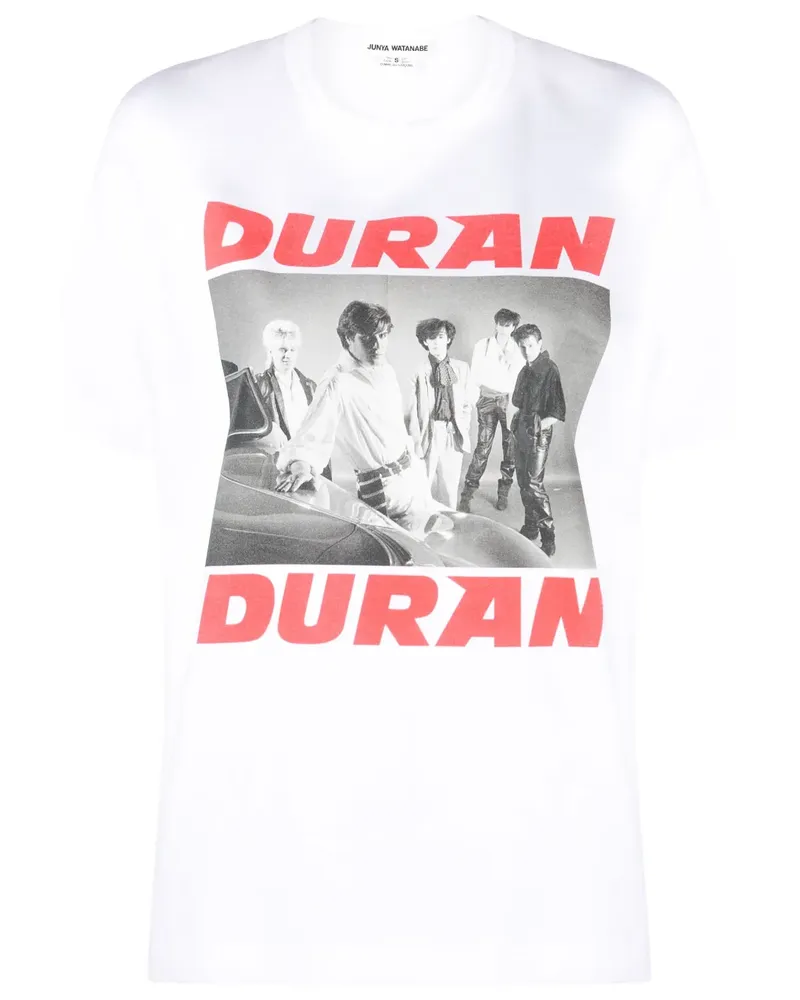 Junya Watanabe Duran Duran T-Shirt - Weiß Weiß