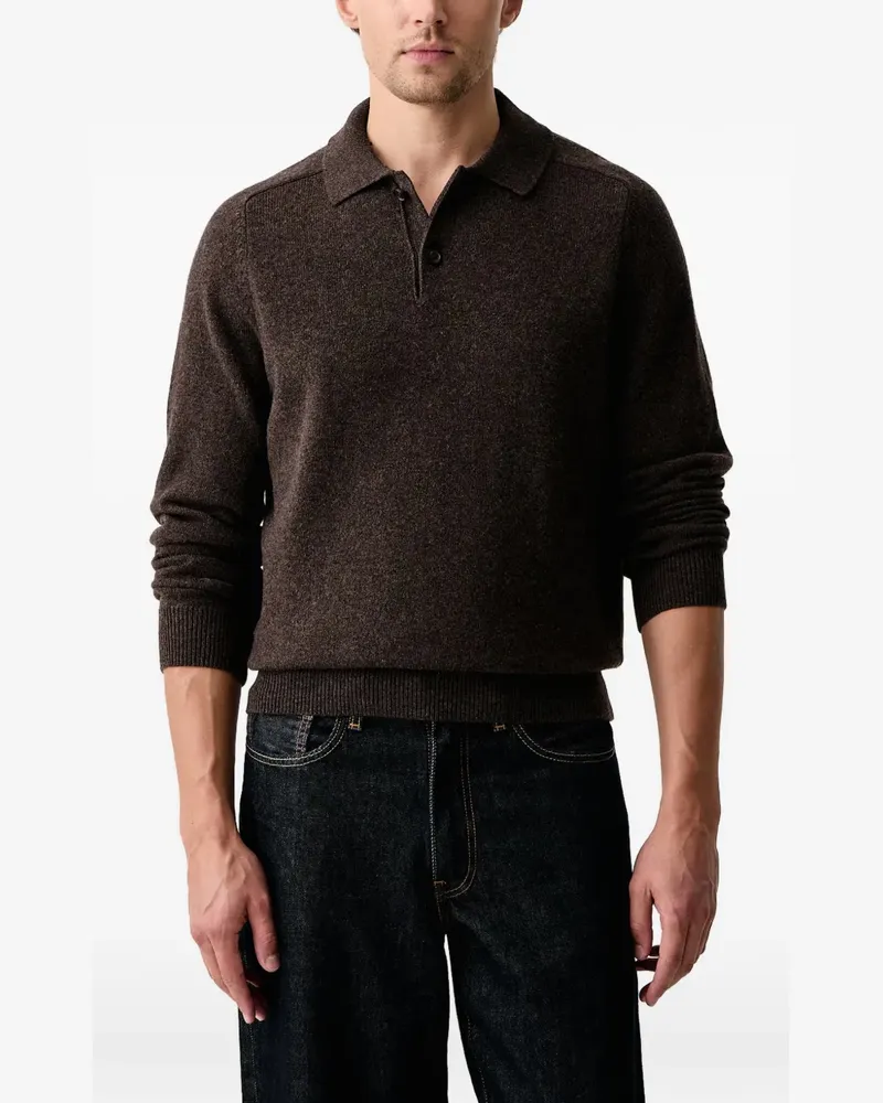 Paul Smith long-sleeved polo shirt - Braun Braun