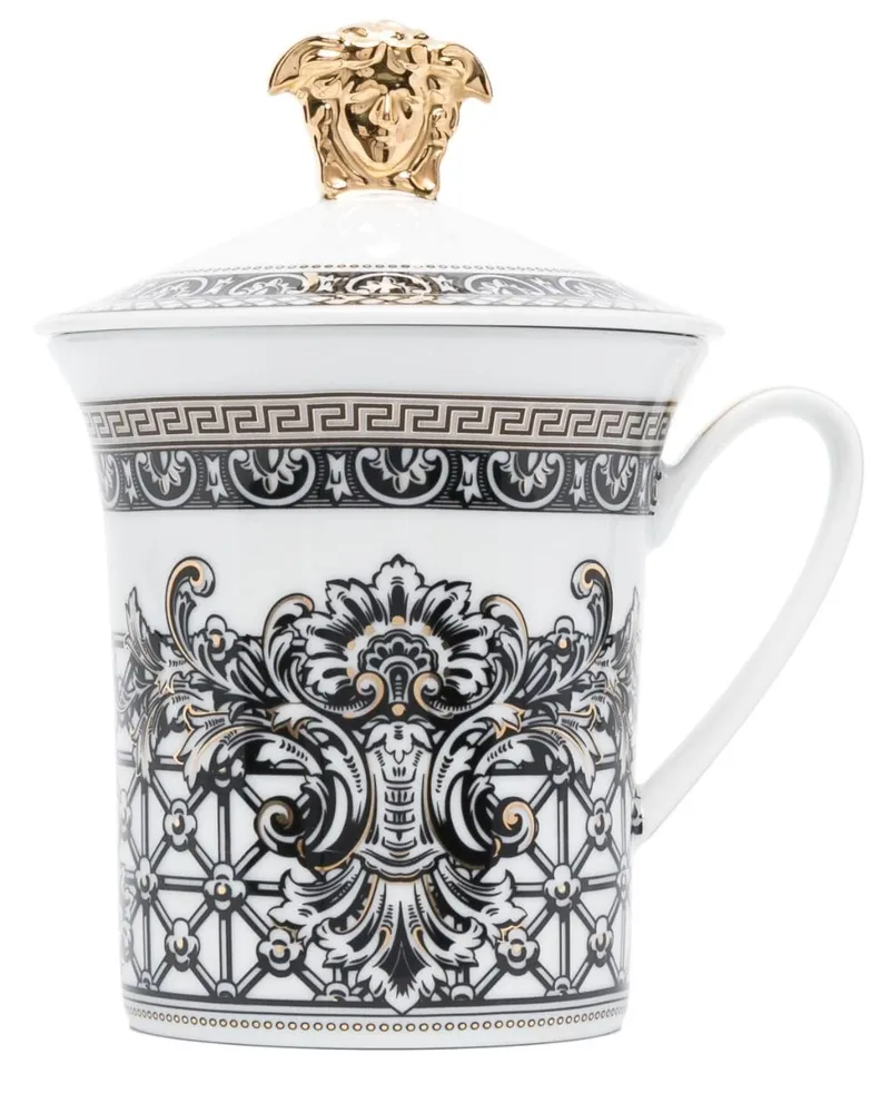 Versace x Rosenthal Tasse mit Marqueterie-Print - Weiß Weiß