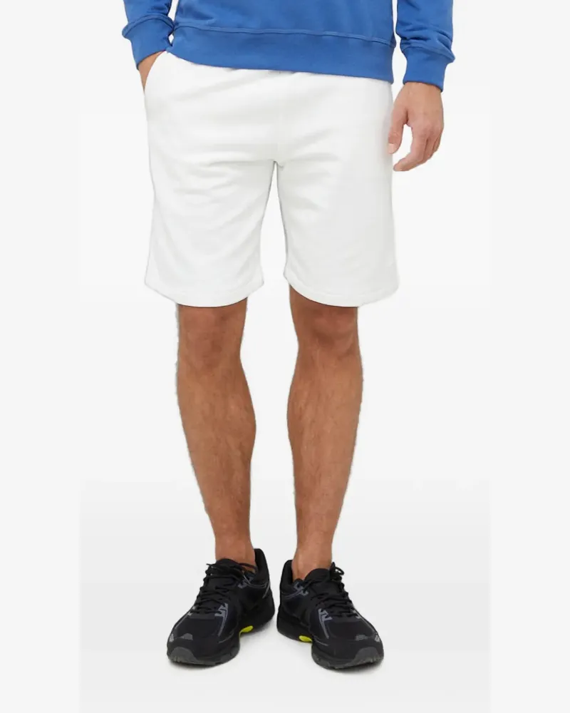 Guess logo-patch track shorts - Weiß Weiß