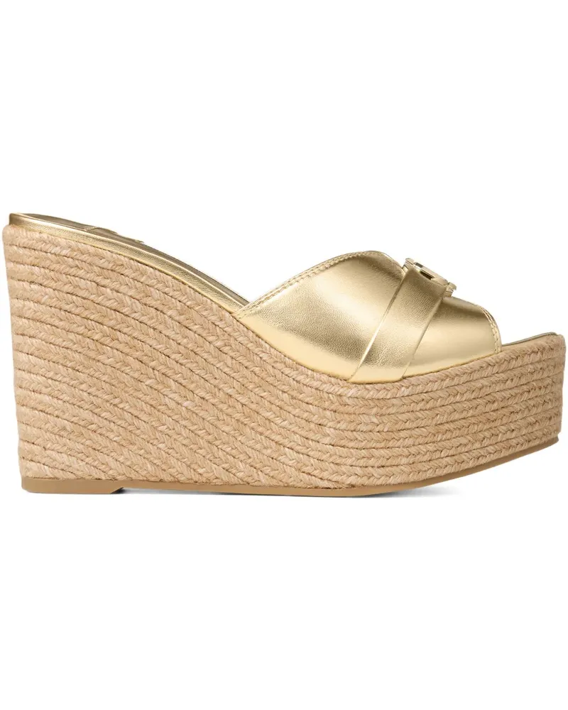 Jimmy Choo Leda Mules 100mm - Gold Gold