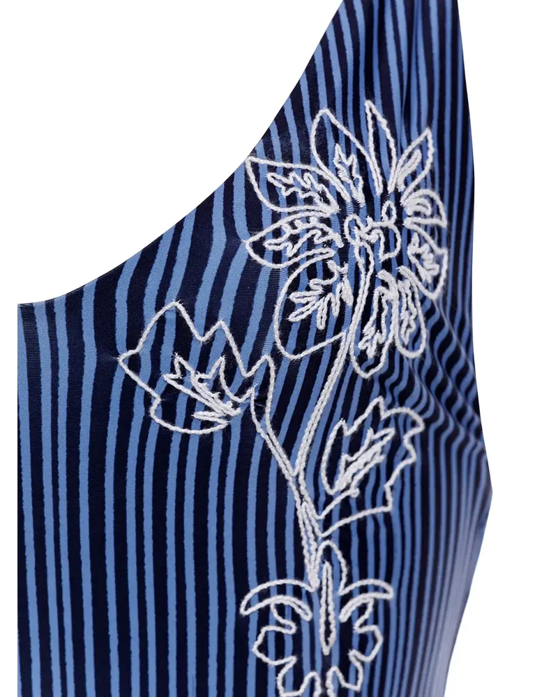AGUA BENDITA Luca Badeanzug mit Stickerei - Blau Blau