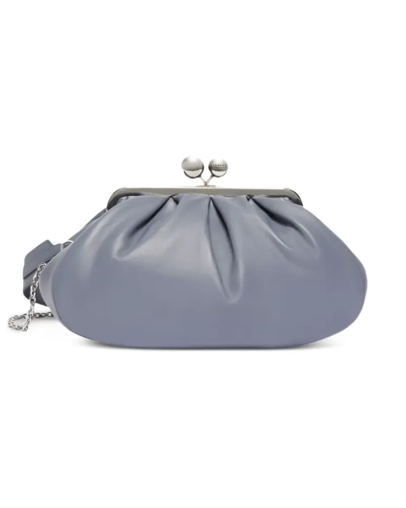 Max Mara Kleine Prati Pasticcino Clutch mit Falten - Blau Blau