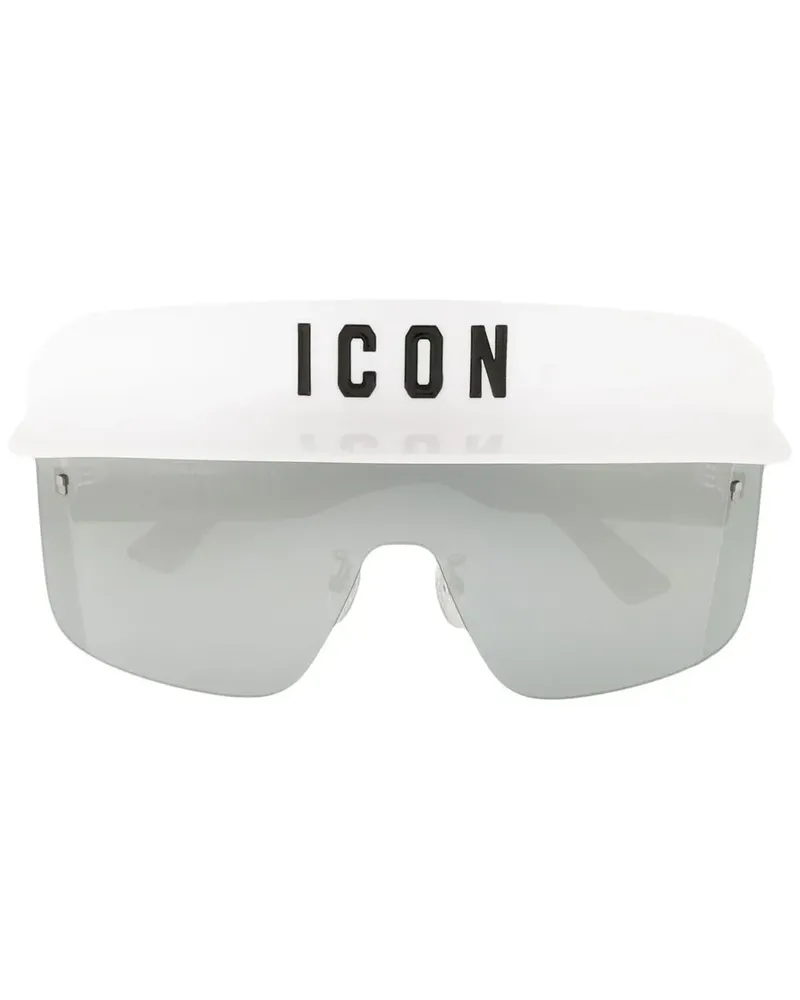 Dsquared2 Pilotenbrille mit Logo-Print - Weiß Weiß