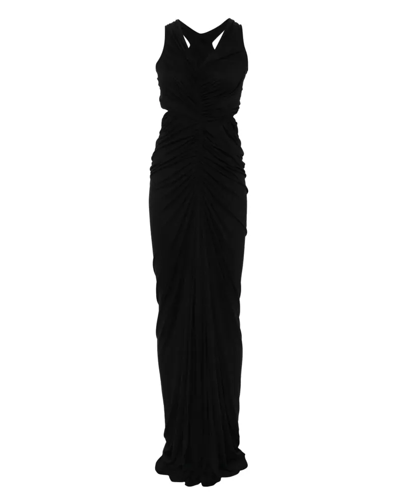 Rick Owens Lilies Sahara Maxikleid - Schwarz Schwarz