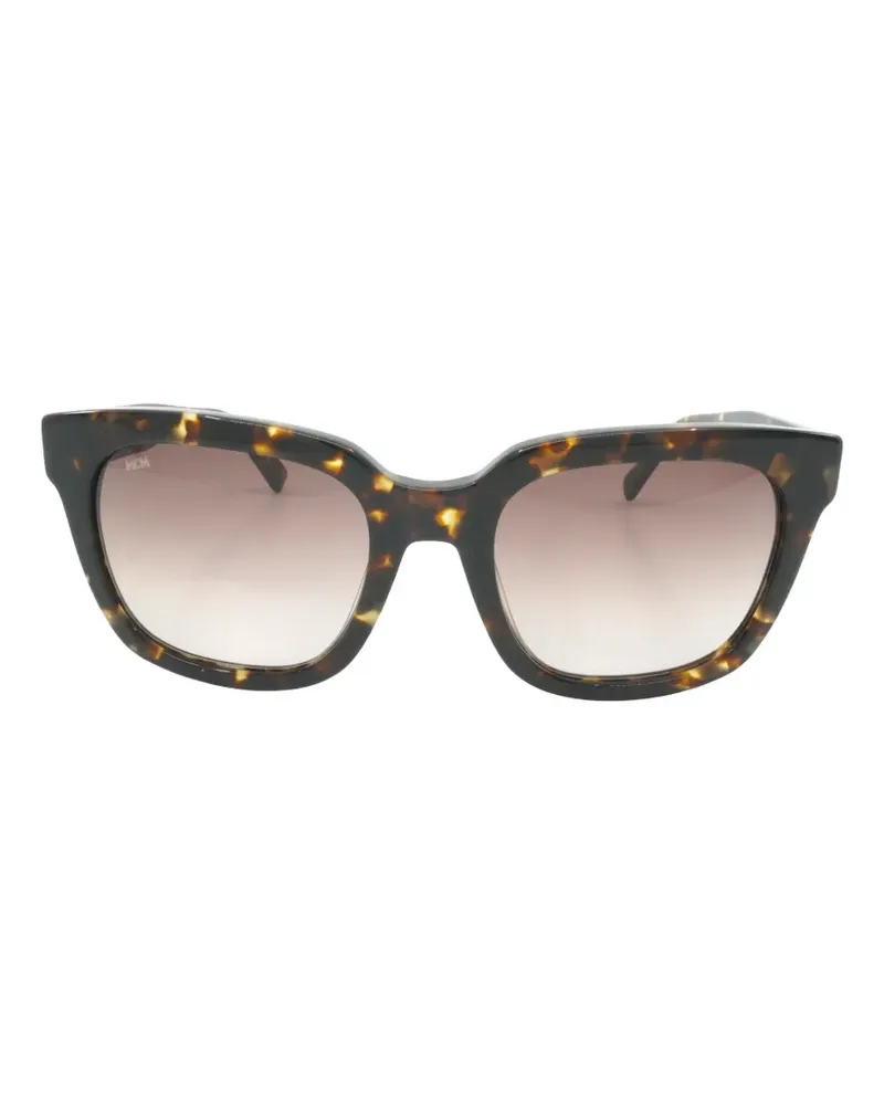 MCM tortoiseshell-effect square-frame sunglasses - Braun Braun