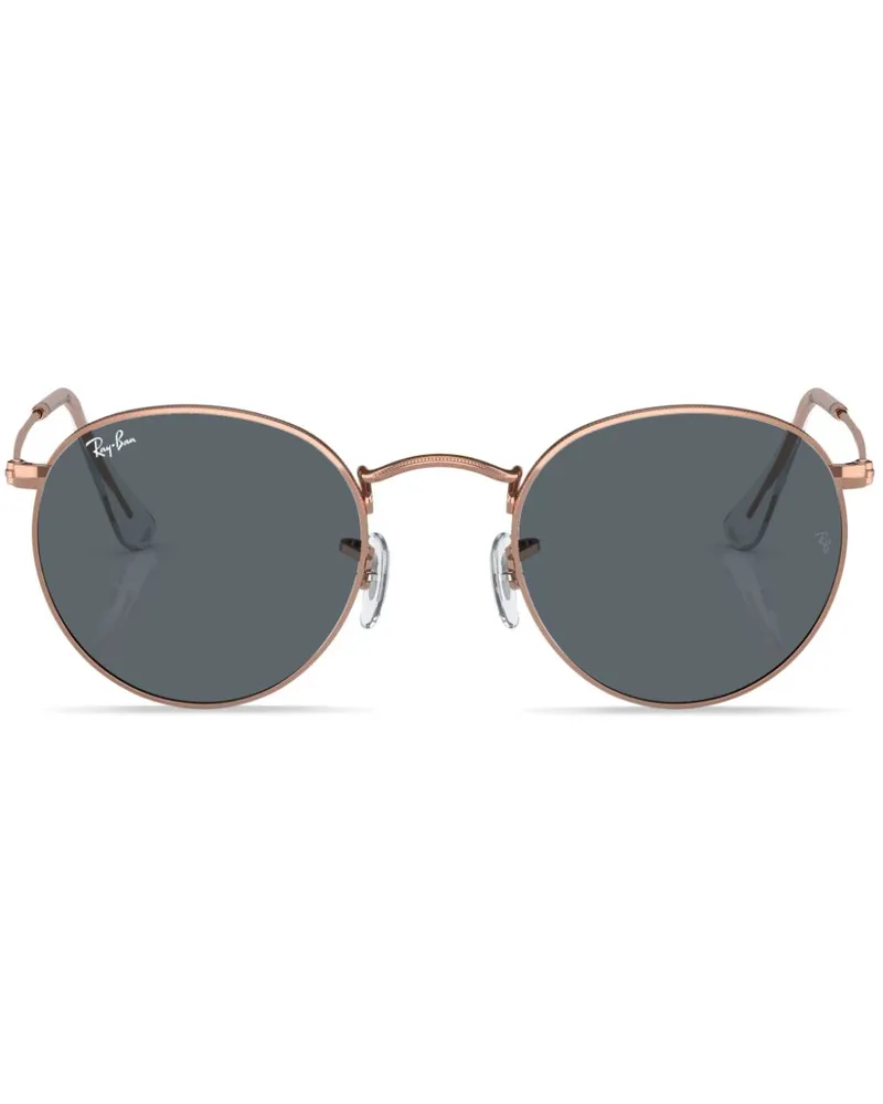 Ray Ban Sonnenbrille mit rundem Gestell - Gold Gold