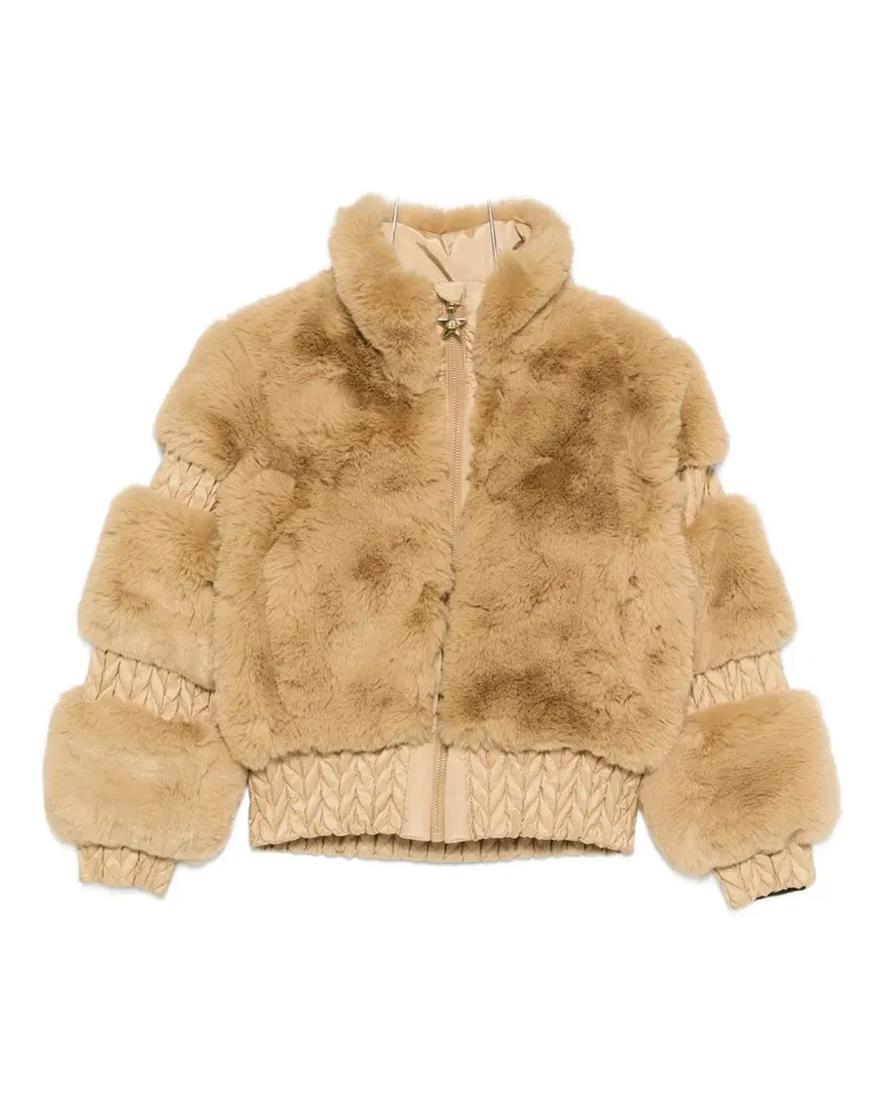 GOLDBERGH Furry zip-fastening ski jacket - Braun Braun