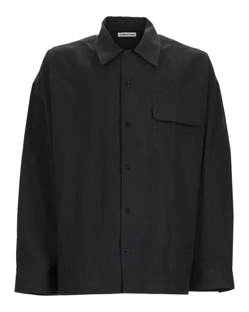 YMC Wray Hemd mit Klappentasche - Grau Grau