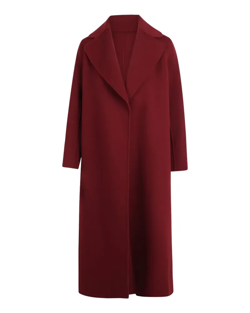 Max Mara Langärmeliger Mantel mit fallendem Revers - Rot Rot