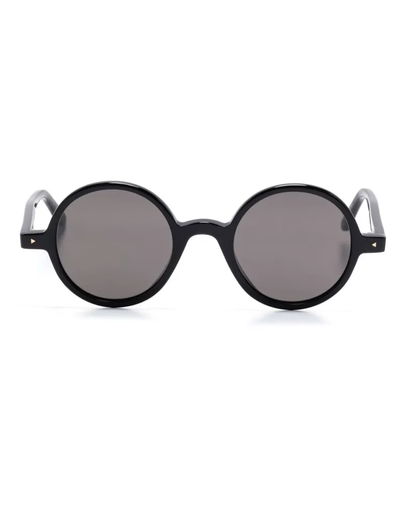 Bally Sonnenbrille mit rundem Gestell - Schwarz Schwarz