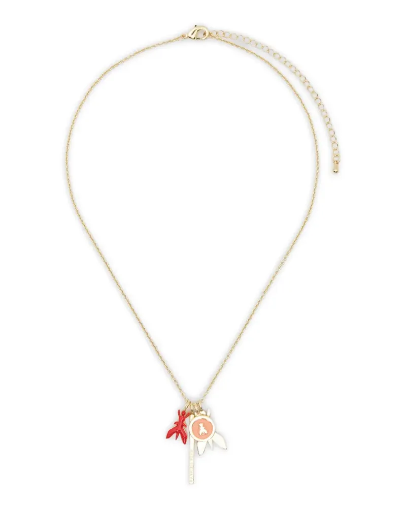 Patrizia Pepe fly-pendant necklace - Gold Gold