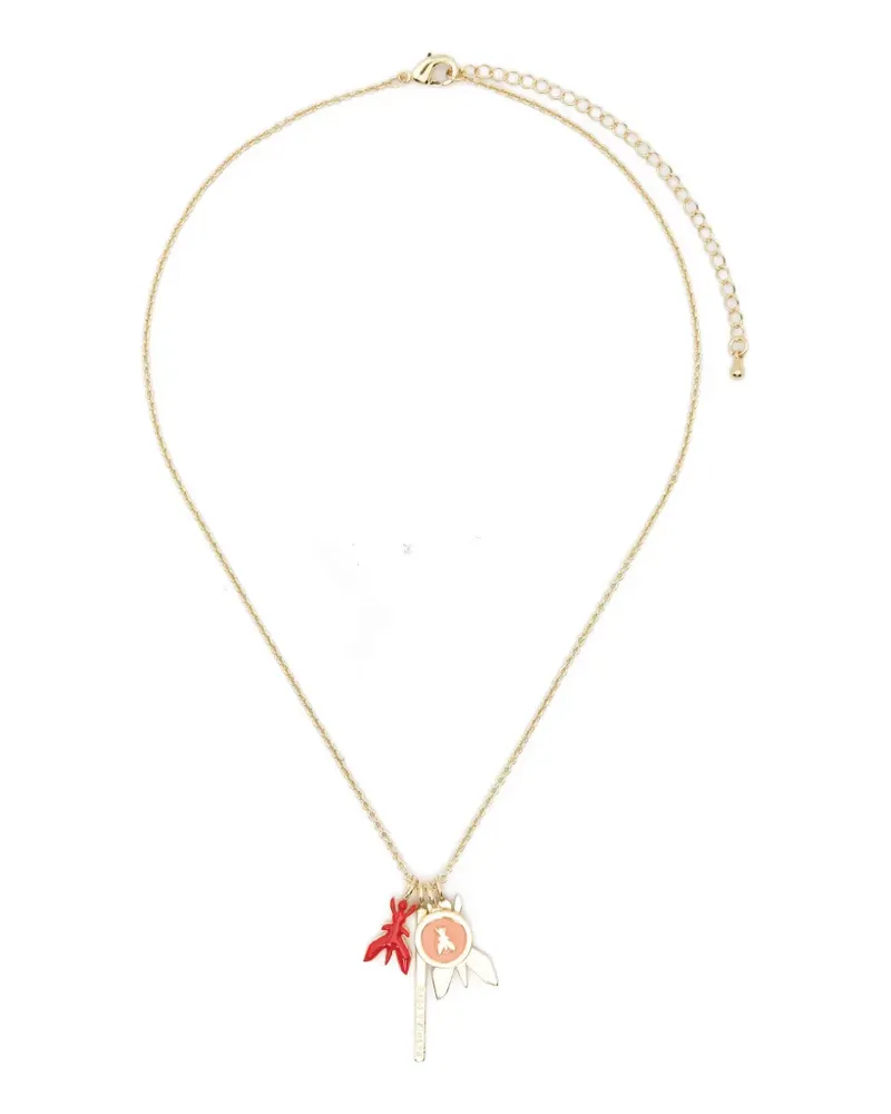 Patrizia Pepe fly-pendant necklace - Gold Gold