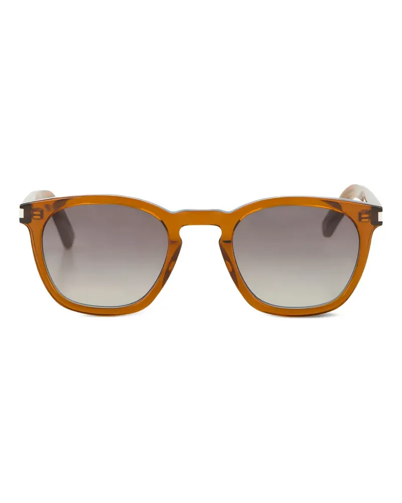 Saint Laurent Sonnenbrille mit rundem Gestell - Braun Braun