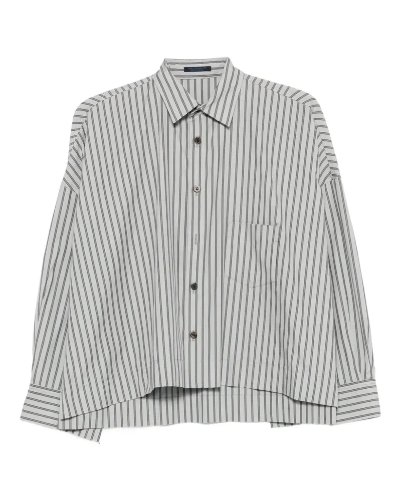 Yohji Yamamoto Gestreiftes Hemd - Grau Grau