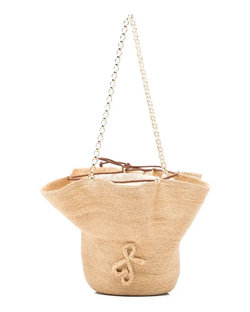 RUSLAN BAGINSKIY chain-strap shoulder bag - Nude Nude