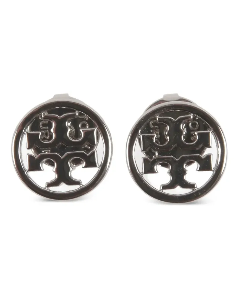 Tory Burch Ohrstecker mit Logo - Silber Silber