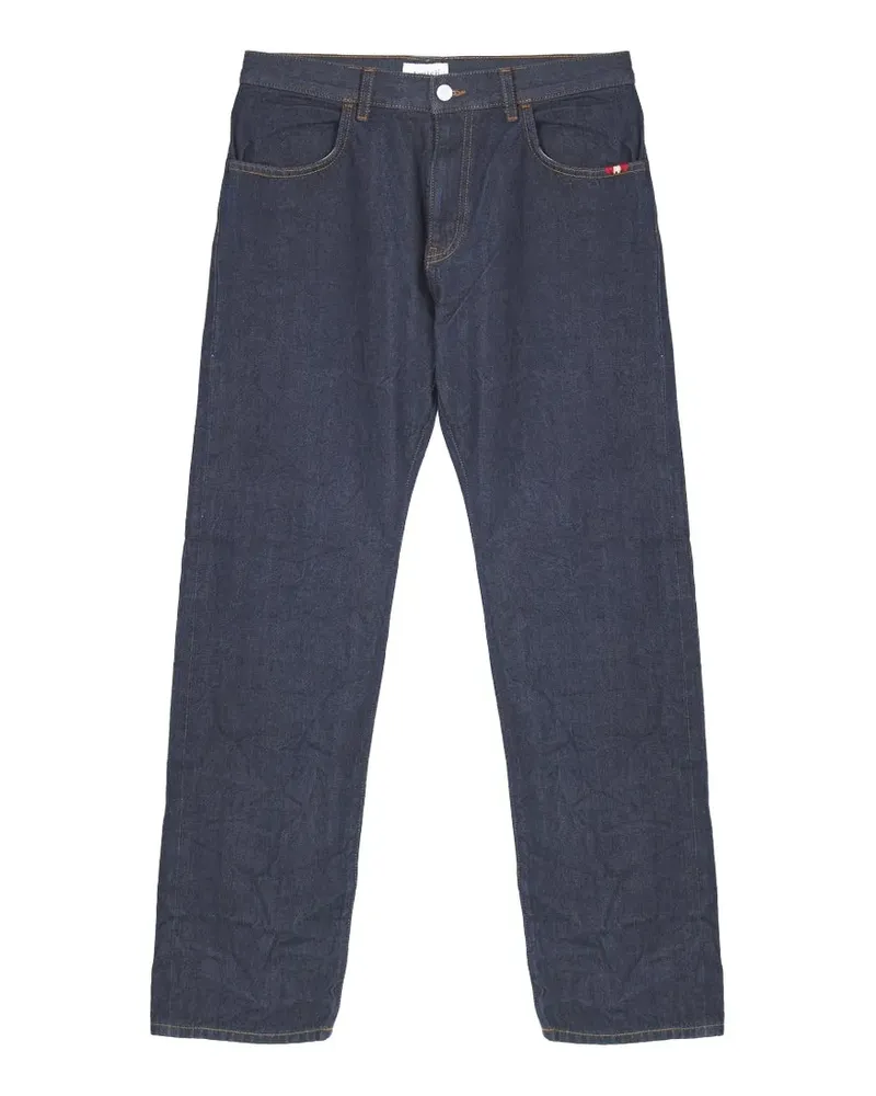 Amish selvedge crinkled jeans - Blau Blau