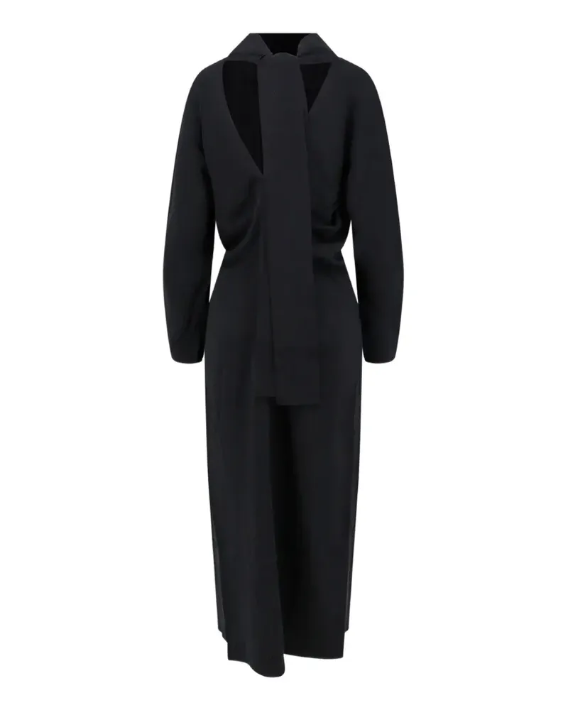 Totême Kleid mit lockerem Bund - Schwarz Schwarz