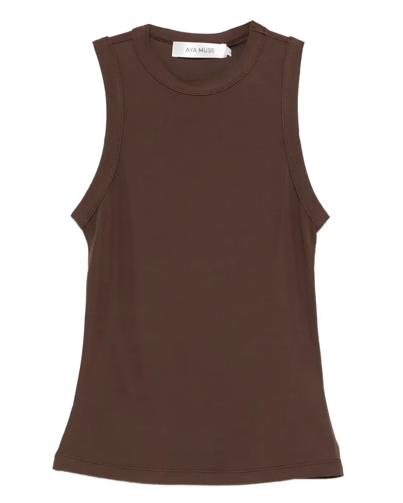 Aya Muse Klassisches Trägershirt - Braun Braun