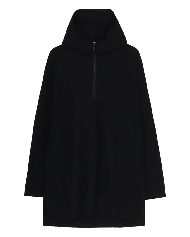 Yohji Yamamoto Gefütterte Kapuzenjacke - Schwarz Schwarz