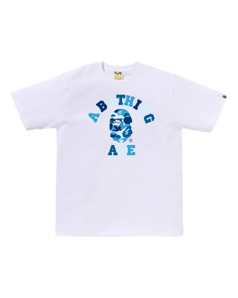 BAPE ABC Camo College T-Shirt - Weiß Weiß
