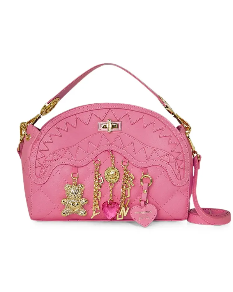 Sprayground Came to Slay Schultertasche mit Anhänger - Rosa Rosa