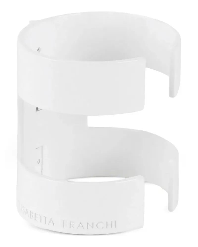 Elisabetta Franchi rigid wrap-around bracelet - Weiß Weiß