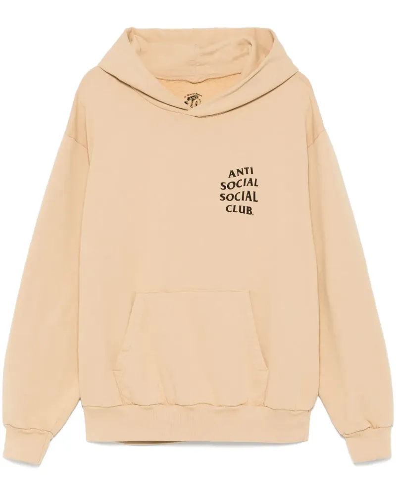 Anti Social Social Club Hoodie mit Logo-Print - Nude Nude