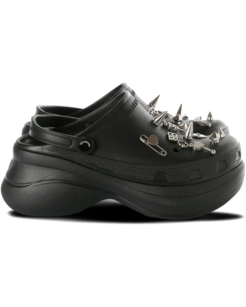 Balenciaga x Crocs Jibbitz™ Mules - Schwarz Schwarz