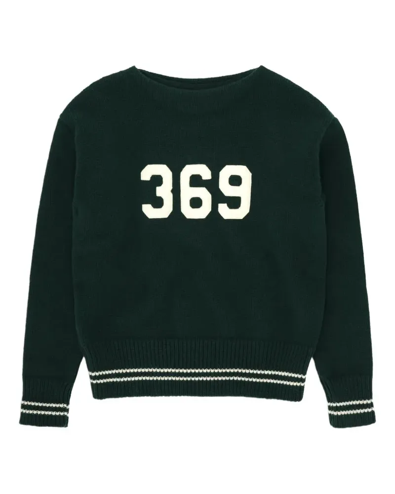 Fortela FTL "369" intarsia-knit wool sweater - Grün Grün