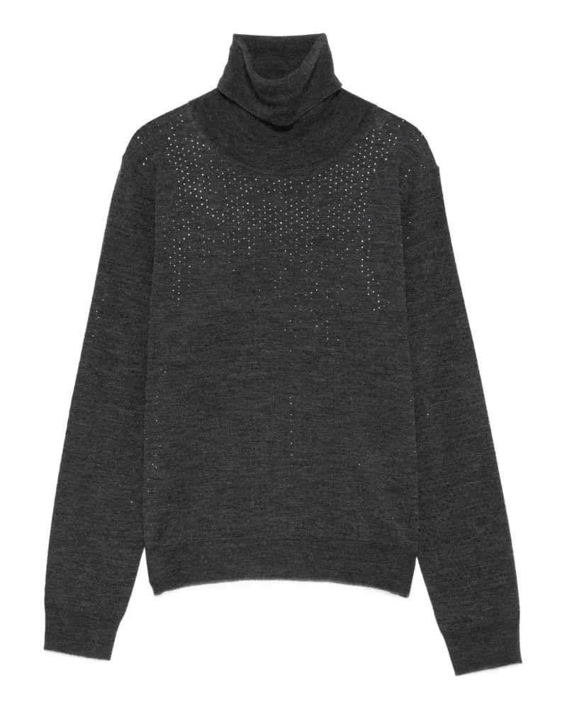 P.A.R.O.S.H. P.A.R.O H. Pullover mit Strass - Grau Grau
