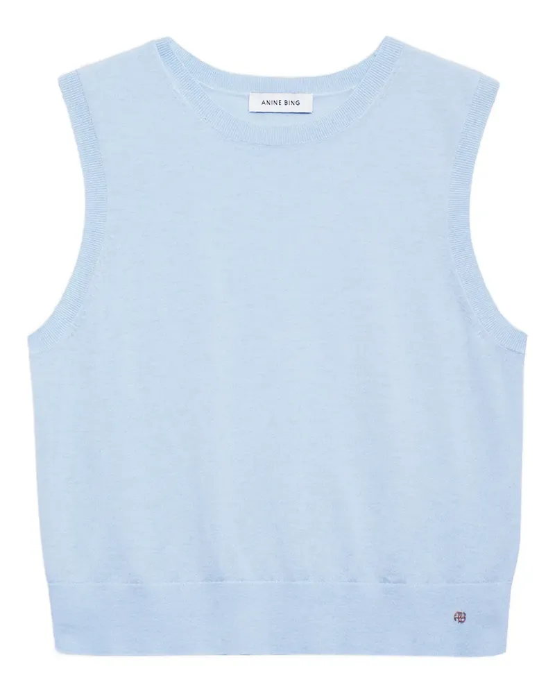 Anine Bing Ärmelloses Moni Tanktop - Blau Blau