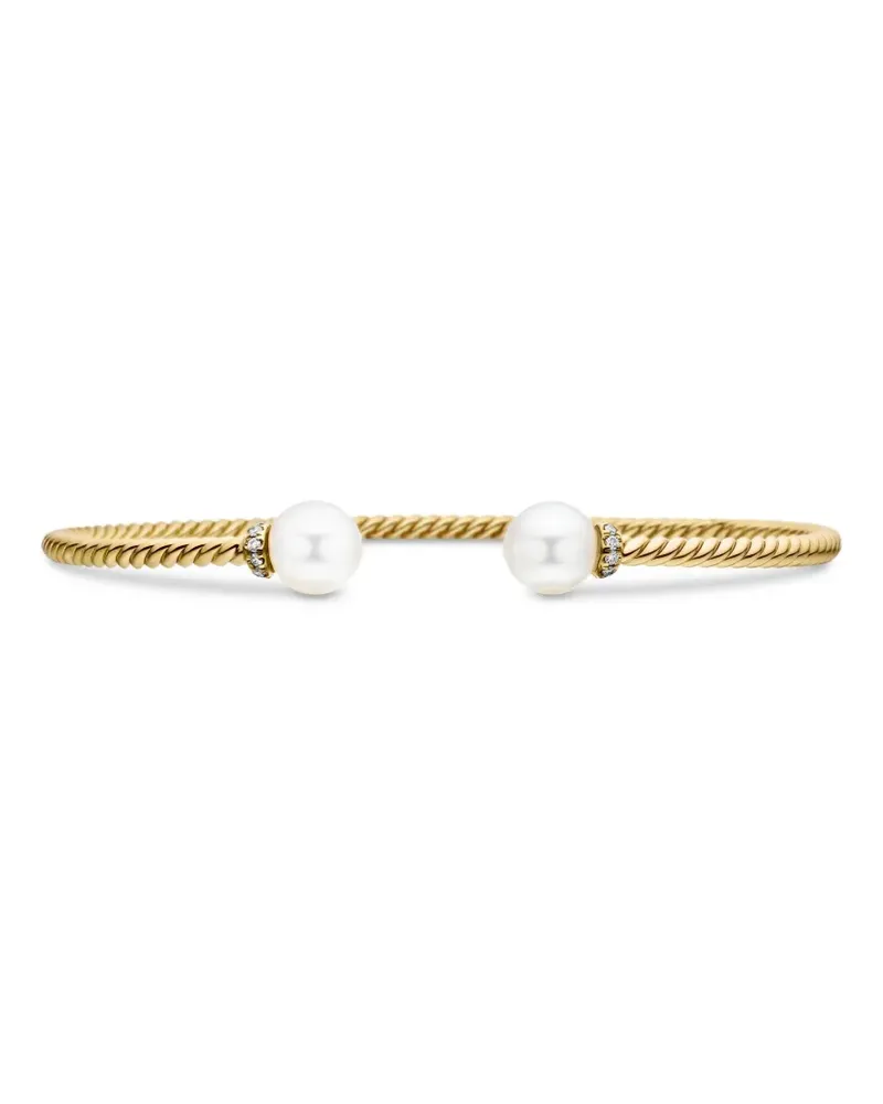 David Yurman 18kt Solari Cablespira Gelbgoldarmband mit Diamanten (2,3mm Gold