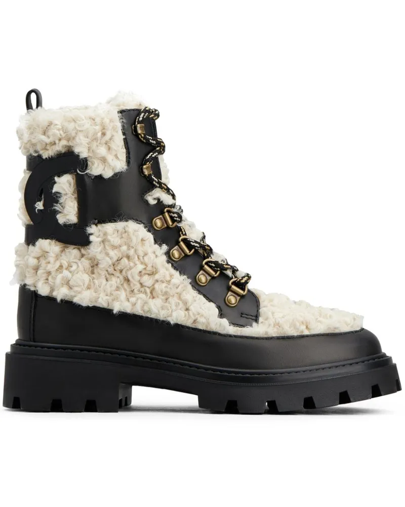 TOD'S Stiefel aus Faux Shearling - Weiß Weiß