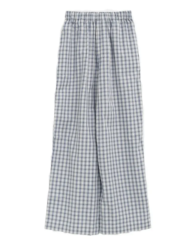 Baserange Claude check trousers - Blau Blau