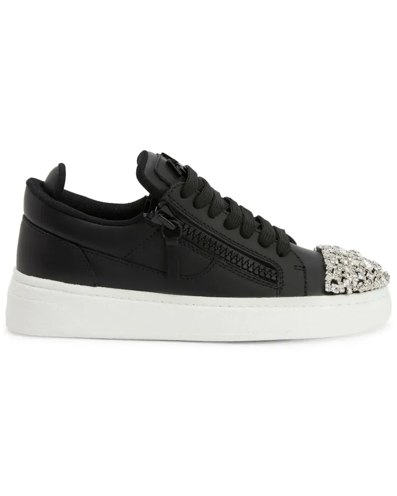 Giuseppe Zanotti Gz94 Sneakers mit Kristallen - Schwarz Schwarz