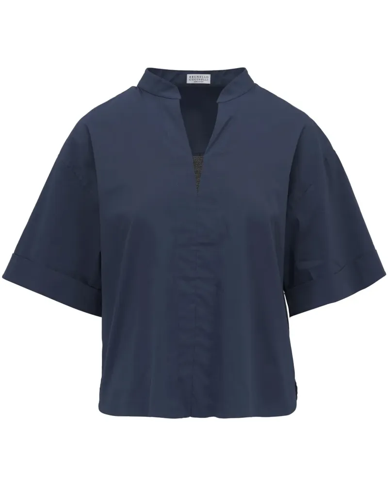 Brunello Cucinelli Klassische Bluse - Blau Blau