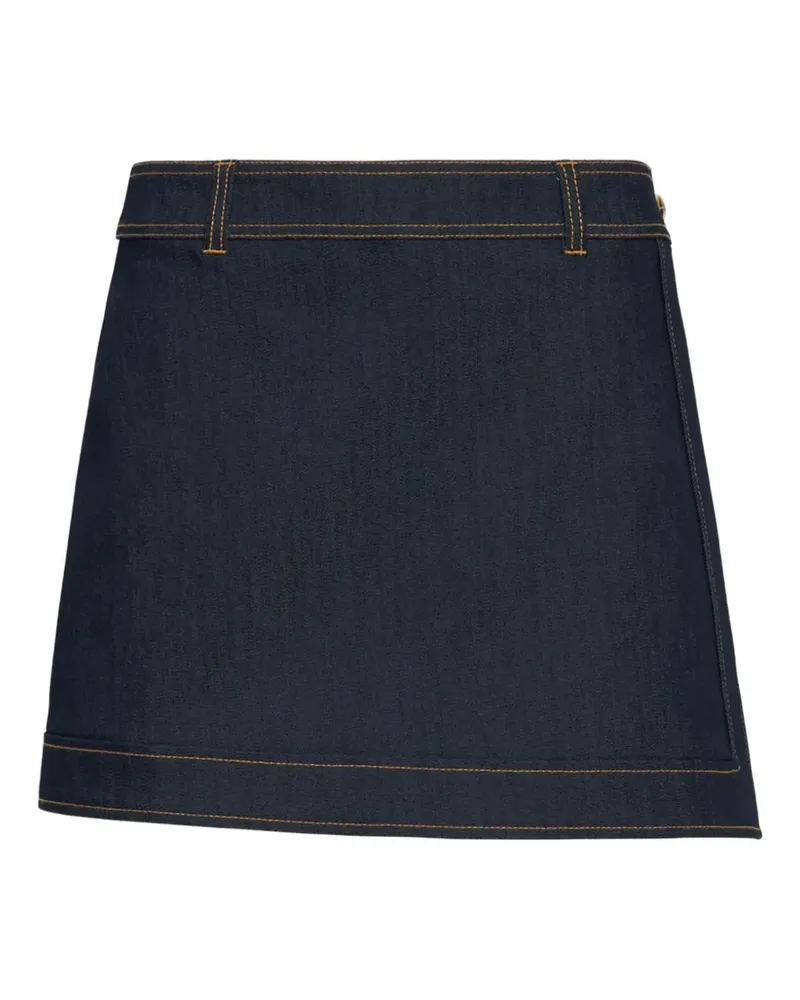 Cinq à Sept Larsa contrast-stitching mini skort - Blau Blau