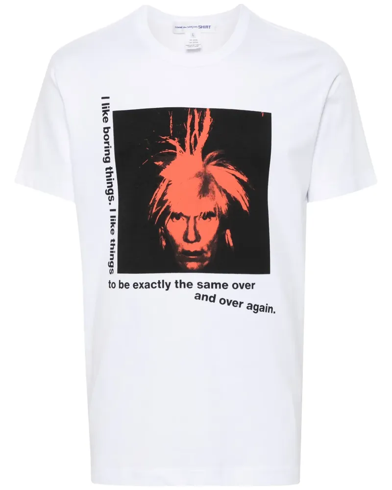 Comme des Garçons T-Shirt mit grafischem Print - Weiß Weiß